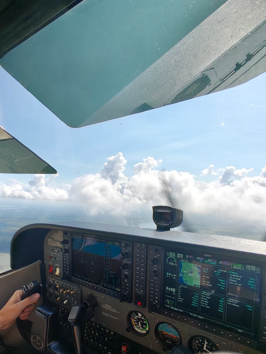 Tim flying IFR in Florida