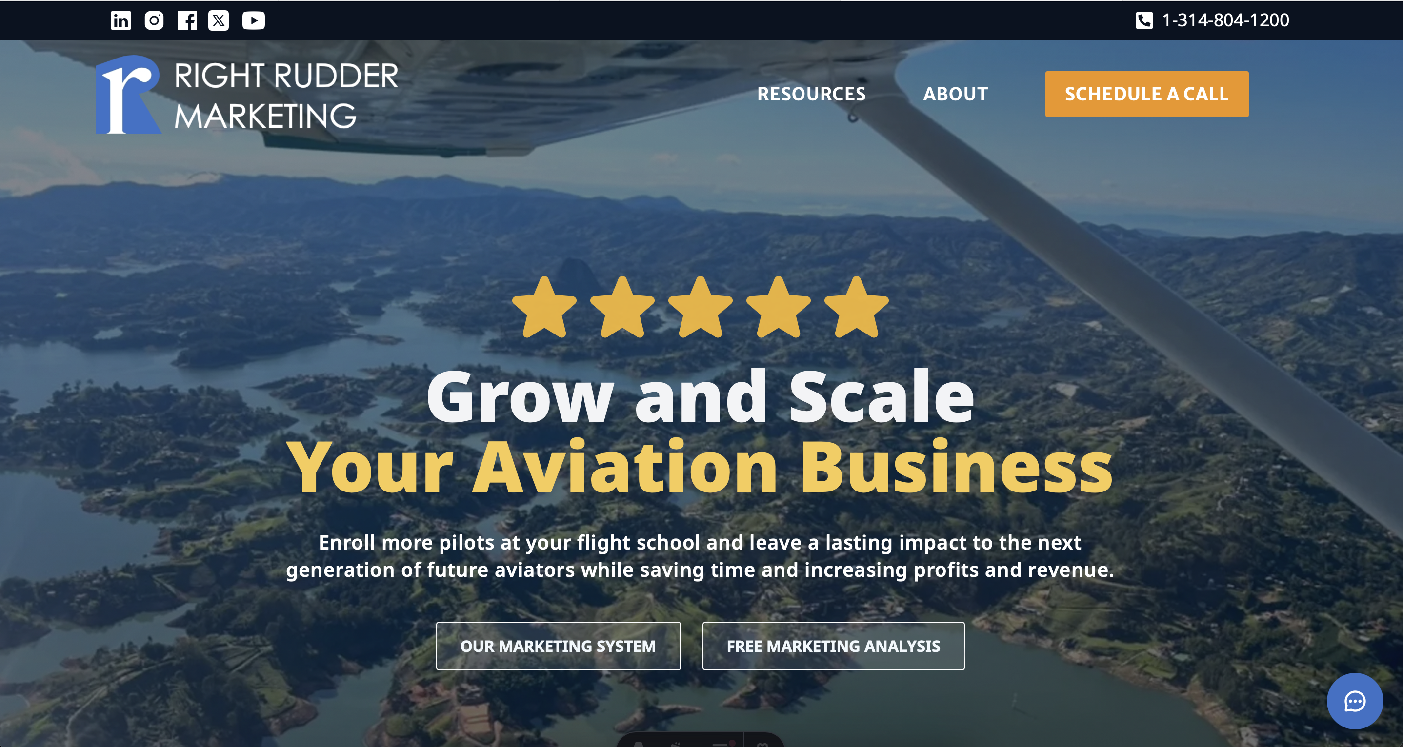 "New updated version of the Right Rudder Marketing Website September 2024"