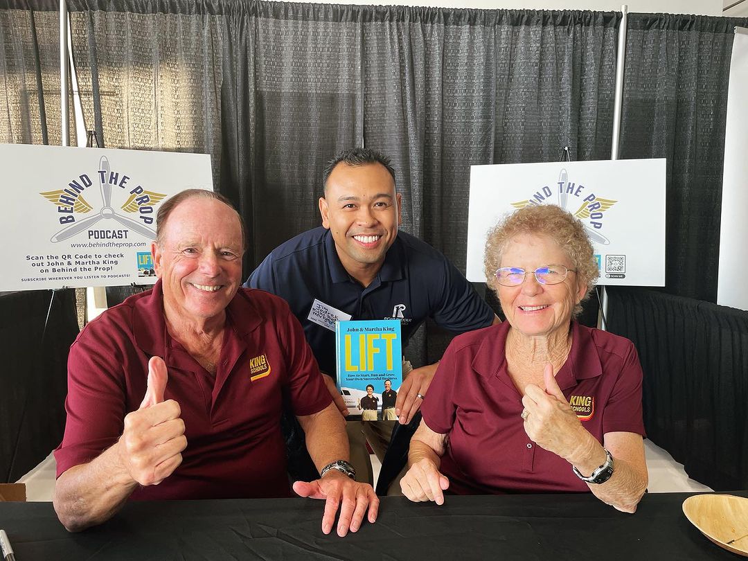 Tim Jedrek with John and Martha King